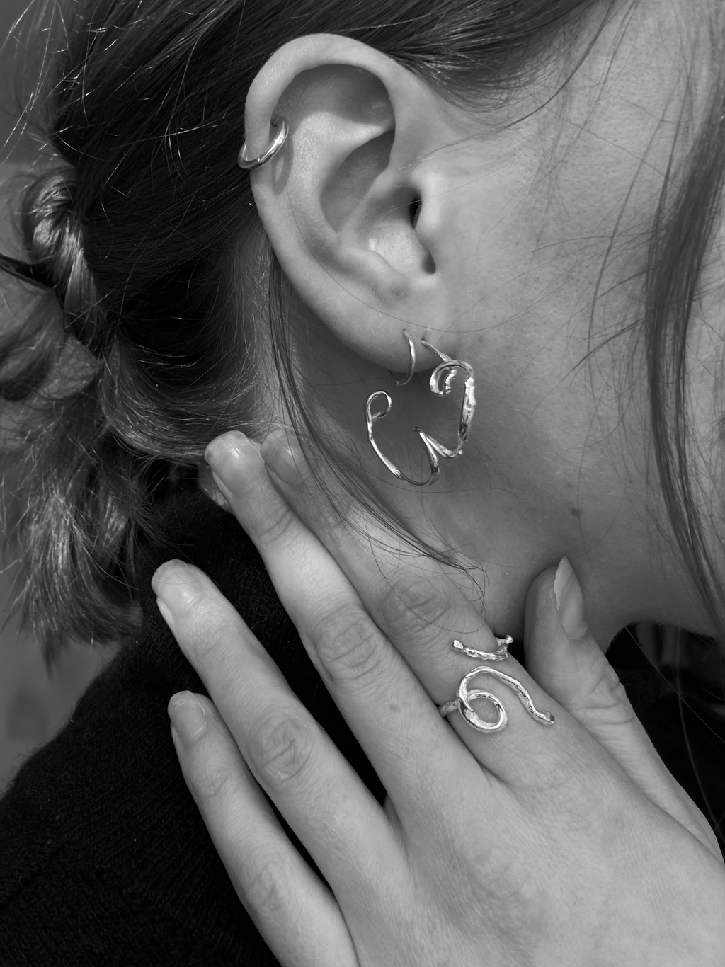 Sculptural Hoops 04