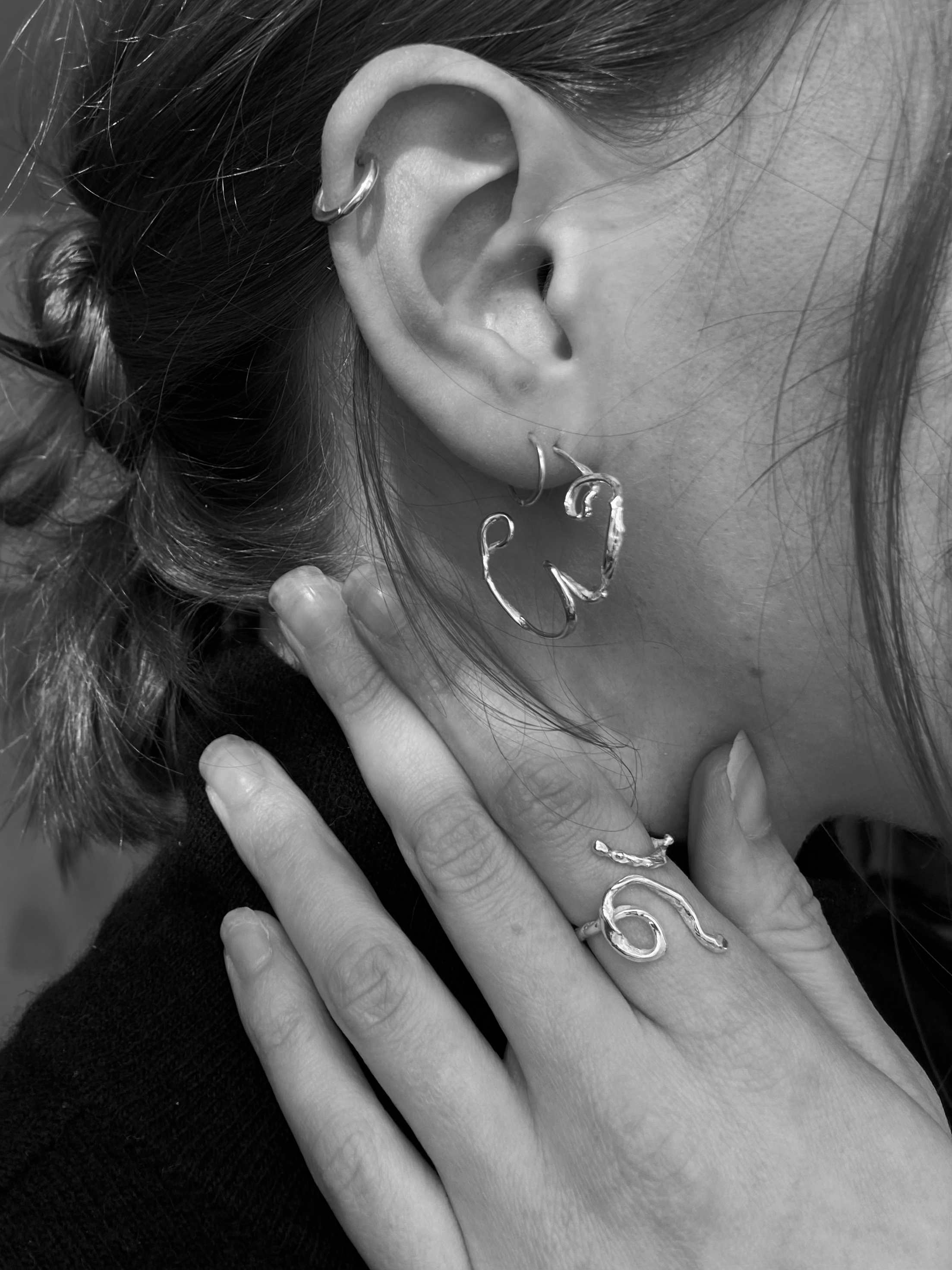 Sculptural Hoops 04