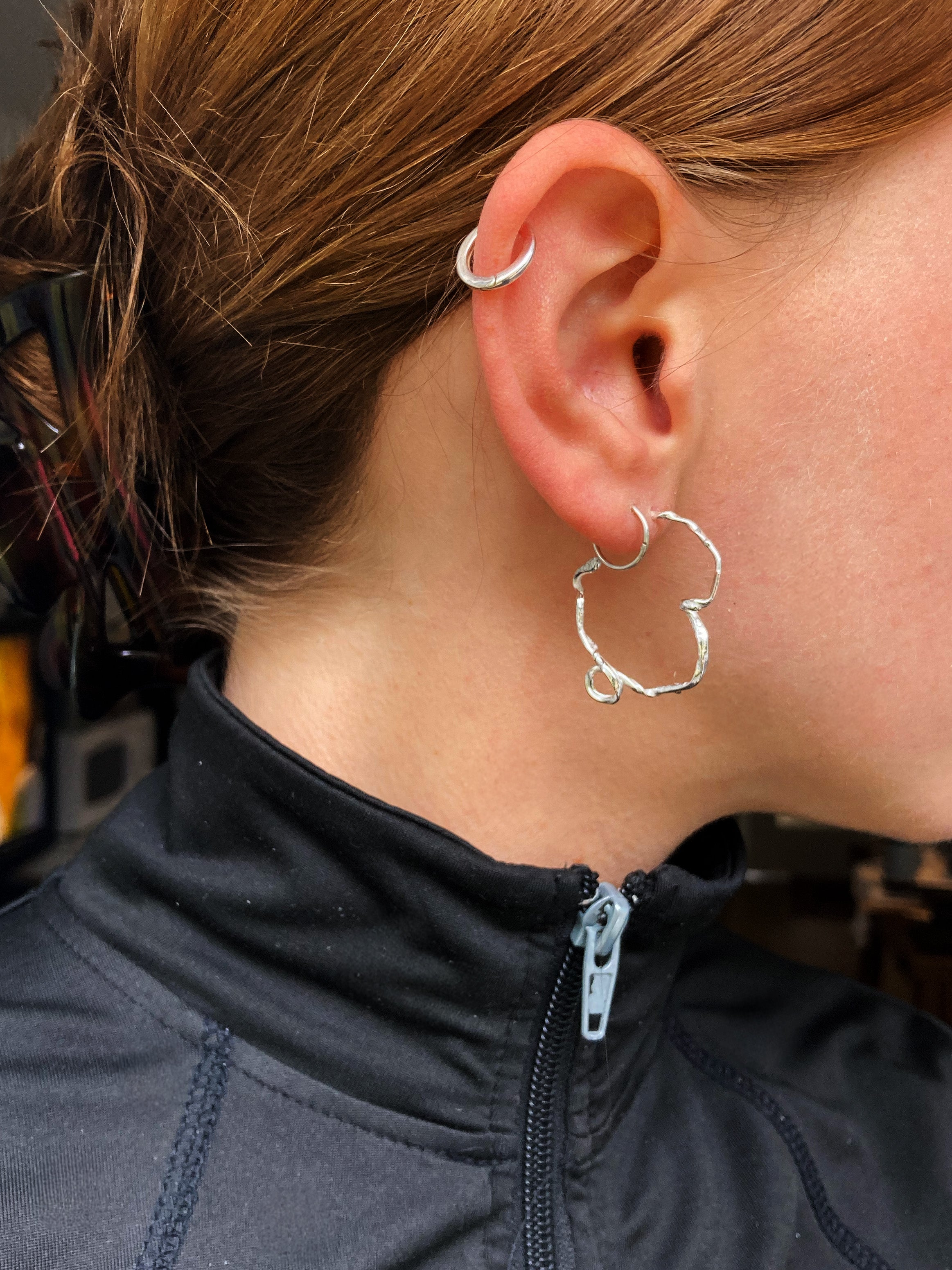 Sculptural Hoops 11